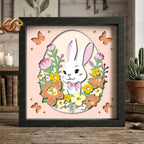 Easter Shadow Box SVG for Cricut | 3D Layered SVG Paper Cut Light Template 2