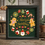 Christmas Gingerbread Shadow Box SVG for Cricut | 3D Layered SVG Paper Cut Light Template 2
