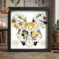 Happy New Year Shadow Box SVG for Cricut | 3D Layered SVG Paper Cut Light Template 1