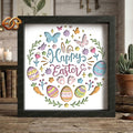 Easter Shadow Box SVG for Cricut | 3D Layered SVG Paper Cut Light Template 3