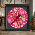 Dragonfly Shadow Box SVG for Cricut | 3D Layered SVG Paper Cut Light Template