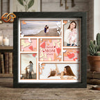 Best Mom Ever Shadow Box SVG for Cricut | 3D Layered SVG Paper Cut Light Box Template