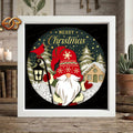 Christmas Gnome Shadow Box SVG for Cricut | 3D Layered SVG Paper Cut Light Template 2