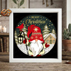Christmas Gnome Shadow Box SVG for Cricut | 3D Layered SVG Paper Cut Light Template 2