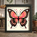 Butterfly Shadow Box SVG for Cricut | 3D Layered SVG Paper Cut Light Template 1