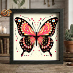 Butterfly Shadow Box SVG for Cricut | 3D Layered SVG Paper Cut Light Template 1