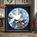 Christmas Dove Shadow Box SVG for Cricut | 3D Layered SVG Paper Cut Light Box Template
