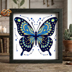 Butterfly Shadow Box SVG for Cricut | 3D Layered SVG Paper Cut Light Template 1