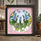 Easter Shadow Box SVG for Cricut | 3D Layered SVG Paper Cut Light Template 1