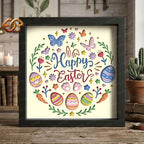 Easter Shadow Box SVG for Cricut | 3D Layered SVG Paper Cut Light Template 3