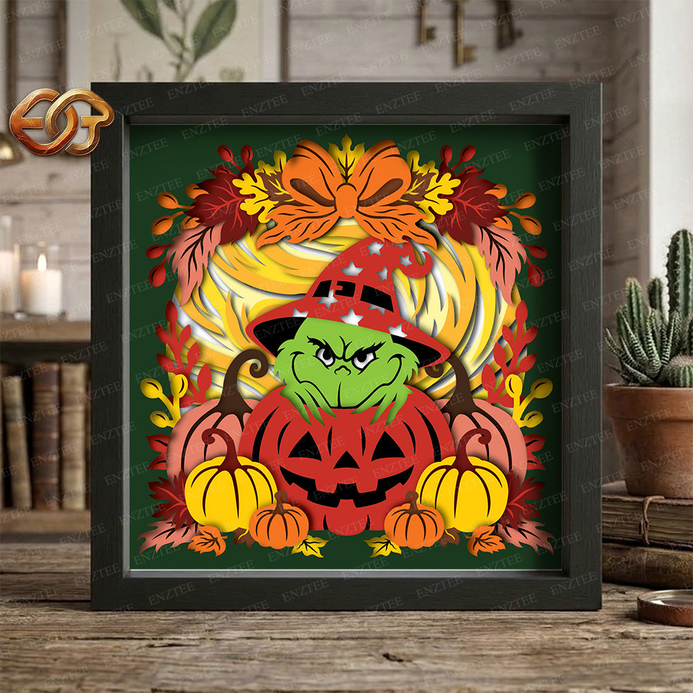 Halloween Shadow Box SVG for Cricut | 3D Layered SVG Paper Cut Light Template 4