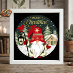 Christmas Gnome Shadow Box SVG for Cricut | 3D Layered SVG Paper Cut Light Template 2