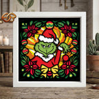 Merry Christmas Shadow Box SVG for Cricut | 3D Layered SVG Paper Cut Light Template 2
