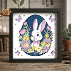 Easter Shadow Box SVG for Cricut | 3D Layered SVG Paper Cut Light Template 2