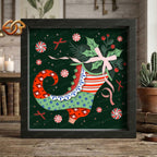 Elf Shoe Shadow Box SVG for Cricut | 3D Layered SVG Paper Cut Light Template