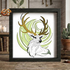 Deer Wall Art Shadow Box SVG for Cricut | 3D Layered SVG Paper Cut Light Template