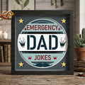 Emegency Dad Jokes Shadow Box SVG for Cricut | 3D Layered SVG Paper Cut Light Box Template
