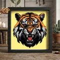 Tiger Shadow Box SVG for Cricut | 3D Layered SVG Paper Cut Light Template
