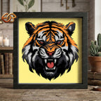 Tiger Shadow Box SVG for Cricut | 3D Layered SVG Paper Cut Light Template