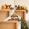 Combo 3 Nativity Scene Door Toppers 3D Layered SVG | Christmas Paper Cut File