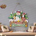 Christmas Door Hanger 3D Layered SVG | Christmas Paper Cut File 1