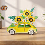 Combo 3 Flower Pop-up Car SVG – 3D Layered Flower Car Paper Craft Template for Cricut