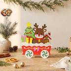 Christmas Train Pop-up SVG - 3D Layered Christmas Paper Craft Template for Cricut