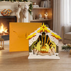 Xe trượt tuyết của ông già Noel SVG – Mẫu đồ thủ công giấy Giáng sinh xếp lớp 3D dành cho máy cắt Cricut 1