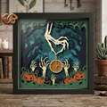At the End of Time Shadow Box SVG for Cricut | 3D Layered SVG Paper Cut Light Box Template