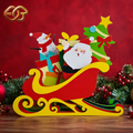 Santa Claus Sleigh Pop-up SVG - 3D Layered Christmas Paper Craft Template for Cricut 2