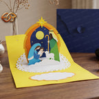 Combo 3 Nativity Scene Pop-up Card SVG - 3D Layered Christmas Paper Craft Template for Cricut