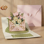 Flower Pop-up Card SVG – 3D Floral Greeting Card for Cricut 2