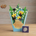Floral Garden Pop-up Vase SVG – 3D Layered Flower Vase Paper Craft Template for Cricut 2