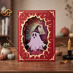 Combo 3 Halloween Pop-up Book SVG - 3D Layered Halloween Paper Craft Template for Cricut