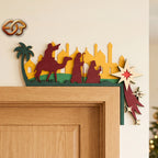 Combo 3 Nativity Scene Door Toppers 3D Layered SVG | Christmas Paper Cut File