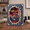Làng Giáng Sinh Pop-up SVG - Khuôn Giấy Thủ Công Halloween 3D Nhiều Lớp Dành Cho Cricut