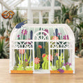 Carte pop-up Jardin Serre SVG - Modèle d'artisanat en papier de plante tropicale 3D 3