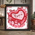 Heart Cake Shadow Box SVG for Cricut | 3D Layered SVG Paper Cut Light Box Template