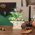 Halloween Plant Pop-up Pot SVG - 3D Layered Halloween Paper Craft Template for Cricut 3