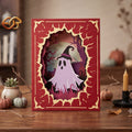 Làng Giáng Sinh Pop-up SVG - Khuôn Giấy Thủ Công Halloween 3D Nhiều Lớp Dành Cho Cricut