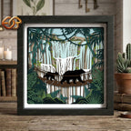 Bear Shadow Box SVG for Cricut | 3D Layered SVG Paper Cut Light Box Template