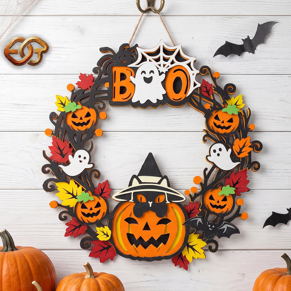 Halloween 3D Layered SVG | Halloween Paper Cut File