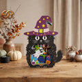 Boo Halloween Pop-up Cat SVG - 3D Layered Halloween Paper Craft Template for Cricut