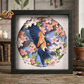 Swallow Shadow Box SVG for Cricut | 3D Layered SVG Paper Cut Light Box Template
