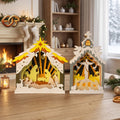 Xe trượt tuyết của ông già Noel SVG – Mẫu đồ thủ công giấy Giáng sinh xếp lớp 3D dành cho máy cắt Cricut 1