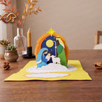 Combo 3 Nativity Scene Pop-up Card SVG - 3D Layered Christmas Paper Craft Template for Cricut