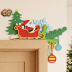 Combo 3 Christmas Door Toppers 3D Layered SVG | Christmas Paper Cut File