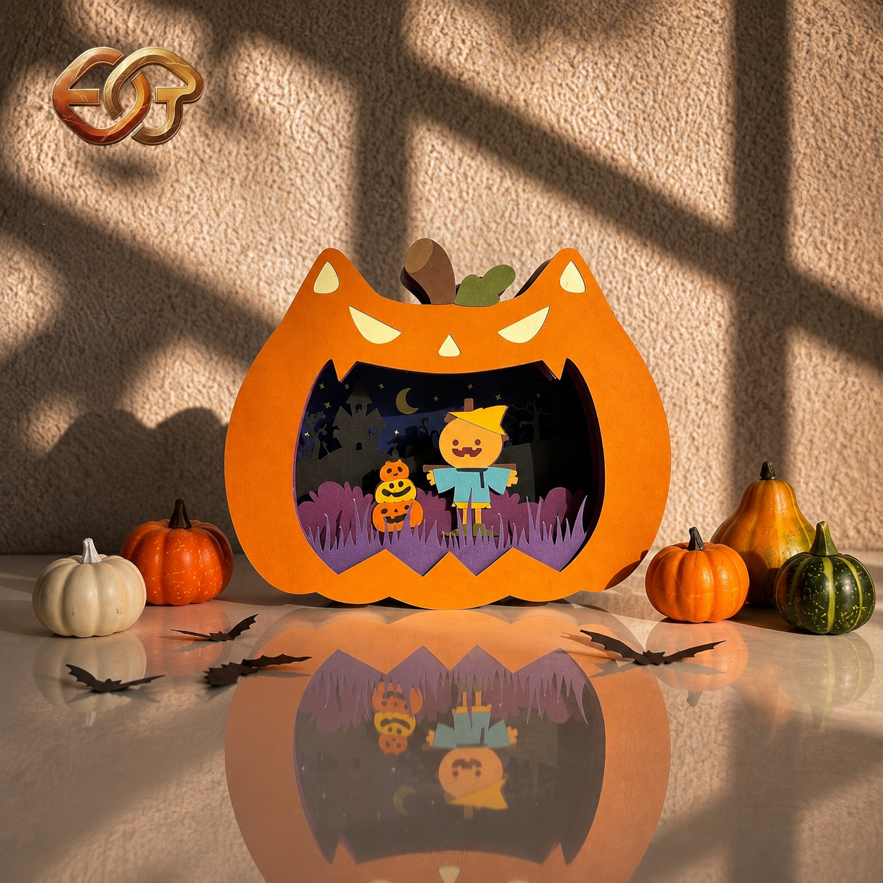 Combo 3 Spooky Cat Pop-up SVG - 3D Layered Halloween Paper Craft Template for Cricut