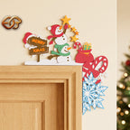Combo 3 Christmas Door Toppers 3D Layered SVG | Christmas Paper Cut File