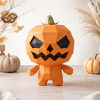 3D Pumpkin Man Papercraft SVG | DIY Low Poly Template